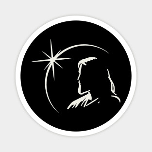 2024 Total Solar Eclipse Jesus Magnet